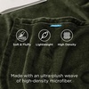 Bedsure GentleSoft Fleece Bed Blankets Queen Size Grey – Soft Warm Outdoor Picnic Fall Blanket for Camping Travel Lightweight Cozy Anti-Static, Room Home Decor Gifts for Husband and Men, 90×90 inches(Olive Green)