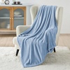 Bedsure GentleSoft Fleece Bed Blankets Queen Size Grey – Soft Warm Outdoor Picnic Fall Blanket for Camping Travel Lightweight Cozy Anti-Static, Room Home Decor Gifts for Husband and Men, 90×90 inches(Light Blue)