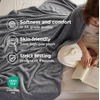 Bedsure GentleSoft Fleece Bed Blankets Queen Size Grey – Soft Warm Outdoor Picnic Fall Blanket for Camping Travel Lightweight Cozy Anti-Static, Room Home Decor Gifts for Husband and Men, 90×90 inches(Grey)