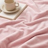Bedsure GentleSoft Fleece Bed Blankets Queen Size Grey – Soft Warm Outdoor Picnic Fall Blanket for Camping Travel Lightweight Cozy Anti-Static, Room Home Decor Gifts for Husband and Men, 90×90 inches(Cherry Blossom Pink)