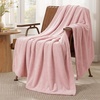 Bedsure GentleSoft Fleece Bed Blankets Queen Size Grey – Soft Warm Outdoor Picnic Fall Blanket for Camping Travel Lightweight Cozy Anti-Static, Room Home Decor Gifts for Husband and Men, 90×90 inches(Cherry Blossom Pink)