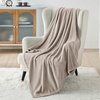 Bedsure GentleSoft Fleece Bed Blankets Queen Size Grey – Soft Warm Outdoor Picnic Fall Blanket for Camping Travel Lightweight Cozy Anti-Static, Room Home Decor Gifts for Husband and Men, 90×90 inches(Oxford Tan)