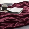 Bedsure GentleSoft Fleece Bed Blankets Queen Size Grey – Soft Warm Outdoor Picnic Fall Blanket for Camping Travel Lightweight Cozy Anti-Static, Room Home Decor Gifts for Husband and Men, 90×90 inches(Wine Red)