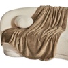 Bedsure GentleSoft Fleece Bed Blankets Queen Size Grey – Soft Warm Outdoor Picnic Fall Blanket for Camping Travel Lightweight Cozy Anti-Static, Room Home Decor Gifts for Husband and Men, 90×90 inches(Camel)