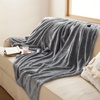 Bedsure GentleSoft Fleece Bed Blankets Queen Size Grey – Soft Warm Outdoor Picnic Fall Blanket for Camping Travel Lightweight Cozy Anti-Static, Room Home Decor Gifts for Husband and Men, 90×90 inches(Grey)