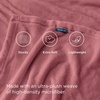 Bedsure GentleSoft Fleece Bed Blankets Queen Size Grey – Soft Warm Outdoor Picnic Fall Blanket for Camping Travel Lightweight Cozy Anti-Static, Room Home Decor Gifts for Husband and Men, 90×90 inches(Dusty Rose)