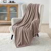 Bedsure GentleSoft Fleece Bed Blankets Queen Size Grey – Soft Warm Outdoor Picnic Fall Blanket for Camping Travel Lightweight Cozy Anti-Static, Room Home Decor Gifts for Husband and Men, 90×90 inches(Mocha Brown)