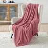 Bedsure GentleSoft Fleece Bed Blankets Queen Size Grey – Soft Warm Outdoor Picnic Fall Blanket for Camping Travel Lightweight Cozy Anti-Static, Room Home Decor Gifts for Husband and Men, 90×90 inches(Dusty Rose)