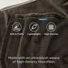 Bedsure GentleSoft Fleece Bed Blankets Queen Size Grey – Soft Warm Outdoor Picnic Fall Blanket for Camping Travel Lightweight Cozy Anti-Static, Room Home Decor Gifts for Husband and Men, 90×90 inches(Brown)