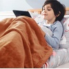 Bedsure GentleSoft Fleece Bed Blankets Queen Size Grey – Soft Warm Outdoor Picnic Fall Blanket for Camping Travel Lightweight Cozy Anti-Static, Room Home Decor Gifts for Husband and Men, 90×90 inches(Orange)