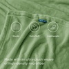 Bedsure GentleSoft Fleece Bed Blankets Queen Size Grey – Soft Warm Outdoor Picnic Fall Blanket for Camping Travel Lightweight Cozy Anti-Static, Room Home Decor Gifts for Husband and Men, 90×90 inches(Emerald)