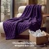 Bedsure GentleSoft Sage Green Throw Blanket for Couch – Checkered Cute Fleece Blankets, Soft Cozy Summer Throw for Bedroom Home Decor Gifts for Mom Girls, Green, 50×60 Inches(Purple)