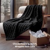 Bedsure GentleSoft Sage Green Throw Blanket for Couch – Checkered Cute Fleece Blankets, Soft Cozy Summer Throw for Bedroom Home Decor Gifts for Mom Girls, Green, 50×60 Inches(Black)
