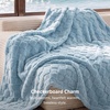 Bedsure GentleSoft Sage Green Throw Blanket for Couch – Checkered Cute Fleece Blankets, Soft Cozy Summer Throw for Bedroom Home Decor Gifts for Mom Girls, Green, 50×60 Inches(Light Blue)