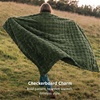 Bedsure GentleSoft Sage Green Throw Blanket for Couch – Checkered Cute Fleece Blankets, Soft Cozy Summer Throw for Bedroom Home Decor Gifts for Mom Girls, Green, 50×60 Inches(Bronze Green)