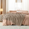 Bedsure GentleSoft Sage Green Throw Blanket for Couch – Checkered Cute Fleece Blankets, Soft Cozy Summer Throw for Bedroom Home Decor Gifts for Mom Girls, Green, 50×60 Inches(03 Light Brown)