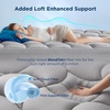 Bedsure Pillow Top Mattress Topper Queen-Waterproof Mattress Protector with 8-21 Inches Deep Pocket, 800 GSM Extra Thick Mattress Topper Queen Size Bed, Soft Cover Bed Topper for Home, Hotel – White(Gray)