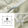 Bedsure PureWoven 100% Cotton Striped Duvet Cover Set, Queen, Tan/White | Washed Cotton, Linen-Like Texture, Breathable, Zipper Closure, Machine Washable, 3 Pieces with 2 Pillow Shams, 90″ X 90″(04 – Desert Sage (No Comforter))