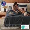 Bedsure PureWoven 100% GOTS Certified Organic Cotton Sheets, Queen Size | Eco-Friendly, 17″ Deep Pocket with Corner Straps, Luxury Hotel Soft, Breathable & Durable Sateen Bed Sheets, OEKO-Tex, Linen(07 – Charcoal)