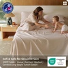 Bedsure PureWoven 100% GOTS Certified Organic Cotton Sheets, Queen Size | Eco-Friendly, 17″ Deep Pocket with Corner Straps, Luxury Hotel Soft, Breathable & Durable Sateen Bed Sheets, OEKO-Tex, Linen(03 – Linen)