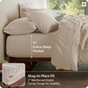 Bedsure PureWoven 100% GOTS Certified Organic Cotton Sheets, Queen Size | Eco-Friendly, 17″ Deep Pocket with Corner Straps, Luxury Hotel Soft, Breathable & Durable Sateen Bed Sheets, OEKO-Tex, Linen(03 – Linen)