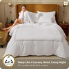 Bedsure PureWoven 100% Giza Egyptian Cotton Duvet Cover, King (104″x90″) | CEA & BV Certified, Luxury Hotel Sateen, Soft & Breathable Bedding for All-Season, 8 Interior Ties, 3 Pieces, Navy Blue(04 – Gradient Brown)
