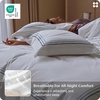 Bedsure PureWoven 100% Giza Egyptian Cotton Duvet Cover, King (104″x90″) | CEA & BV Certified, Luxury Hotel Sateen, Soft & Breathable Bedding for All-Season, 8 Interior Ties, 3 Pieces, Navy Blue(02 – Gradient Blue)