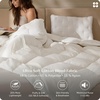 Bedsure PureWoven Feather Down Comforter Queen Size, All Season Duvet | Downpass Certified, Hotel Luxury Duvet Insert, 8 Corner Tabs & Storage Bag, Soft Cotton Blend, 90×90 Inches, Lightweight(White – Lightweight)