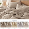 Bedsure PureWoven Linen Duvet Cover Queen, Linen Cotton Blend, Natural | Pre-Washed Cooling Duvet Cover for Hot Sleepers, Breathable, Moisture-Wicking, Button Closure & Corner Ties, All-Season(04 – Warm Tan (No Comforter))