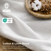 Bedsure PureWoven Linen Duvet Cover Queen, Linen Cotton Blend, Natural | Pre-Washed Cooling Duvet Cover for Hot Sleepers, Breathable, Moisture-Wicking, Button Closure & Corner Ties, All-Season(06 – Natural White Color (No Comforter))