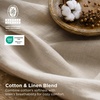 Bedsure PureWoven Linen Duvet Cover Queen, Linen Cotton Blend, Natural | Pre-Washed Cooling Duvet Cover for Hot Sleepers, Breathable, Moisture-Wicking, Button Closure & Corner Ties, All-Season(01 – Linen Color (No Comforter))