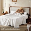 Bedsure PureWoven Organically Grown Bamboo Viscose King Size Sheets Set | Cooling Bed Sheets for Hot Sleepers, 18″ Deep Pocket with Corner Straps, Luxury Silky Soft, Breathable, OCS & Oeko-Tex, White(01 – White)