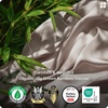 Bedsure PureWoven Organically Grown Bamboo Viscose King Size Sheets Set | Cooling Bed Sheets for Hot Sleepers, 18″ Deep Pocket with Corner Straps, Luxury Silky Soft, Breathable, OCS & Oeko-Tex, White(03 – Light Brown)