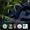 Bedsure PureWoven Organically Grown Bamboo Viscose King Size Sheets Set | Cooling Bed Sheets for Hot Sleepers, 18″ Deep Pocket with Corner Straps, Luxury Silky Soft, Breathable, OCS & Oeko-Tex, White(11 – Navy)