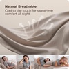 Bedsure PureWoven Queen Fitted Sheet Qnly, 100% Rayon Derived from Bamboo | Cooling Bottom Sheet for Hot Sleepers, Breathable & Soft, Deep Pocket Up to 18″, Secure Elastic Corner Straps, Grey(Taupe)
