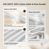 Bedsure Purewoven Hotel Pillows King Size Set of 2 with 100% Cotton Shell | Down Alternative Dual Chamber Construction Fill Gusseted Pillows for Fluffy Support, Ideal for Back & Stomach Sleepers(White)