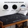 Bedsure Queen Mattress Pad – Quilted Fitted Mattress Topper Protector with 8-21 Inches Deep Pocket, Noiseless Breathable Bed Cover Padded, Machine Washable, White, 60×80 Inches(Black)