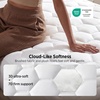 Bedsure Queen Mattress Pad – Quilted Fitted Mattress Topper Protector with 8-21 Inches Deep Pocket, Noiseless Breathable Bed Cover Padded, Machine Washable, White, 60×80 Inches(White)
