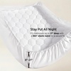 Bedsure Queen Mattress Pad – Quilted Fitted Mattress Topper Protector with 8-21 Inches Deep Pocket, Noiseless Breathable Bed Cover Padded, Machine Washable, White, 60×80 Inches(White)