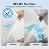 Bedsure Queen Mattress Protector, Quilted Waterproof Mattress Protector with Deep Pocket up to 22 Inches, Soft Breathable Noiseless Bed Pad Topper, Queen Bed Cover for Home, Bedroom, Hotel – White(White)