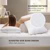 Bedsure Queen Pillows Set of 2 – Fluffy Bed Pillows for Sleeping, Hotel Quality, Diamond Quilted Design, Gusseted Supportive Down Alternative Filling for Back, Stomach, Side Sleepers