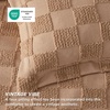 Bedsure Queen Size Comforter Set Beige, Boho Tufted Bed Set, Checkered Farmhouse-Style Distressed Vintage Bedding, 3 Pieces, 1 Plaid Geometric Comforter and 2 Pillow Shams(01 – Terracotta – Tufted Checkboard)