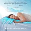 Bedsure Summer Cooling Blanket Queen Size for Hot Sleepers with Sports Mesh Design, Arc-Chill Q-Max 0.4 Lightweight Breathable Ice Cold Blanket for Night Sweats, 90 x 90 Inches, Mesh Grey(Mesh Blue)