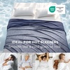 Bedsure Summer Cooling Blanket Queen Size for Hot Sleepers with Sports Mesh Design, Arc-Chill Q-Max 0.4 Lightweight Breathable Ice Cold Blanket for Night Sweats, 90 x 90 Inches, Mesh Grey(Mesh Navy)
