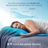 Bedsure Summer Cooling Blanket Queen Size for Hot Sleepers with Sports Mesh Design, Arc-Chill Q-Max 0.4 Lightweight Breathable Ice Cold Blanket for Night Sweats, 90 x 90 Inches, Mesh Grey(Mesh Navy)