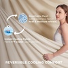 Bedsure Summer Cooling Blanket Queen Size for Hot Sleepers with Sports Mesh Design, Arc-Chill Q-Max 0.4 Lightweight Breathable Ice Cold Blanket for Night Sweats, 90 x 90 Inches, Mesh Grey(Mesh Beige)