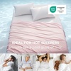 Bedsure Summer Cooling Blanket Queen Size for Hot Sleepers with Sports Mesh Design, Arc-Chill Q-Max 0.4 Lightweight Breathable Ice Cold Blanket for Night Sweats, 90 x 90 Inches, Mesh Grey(Mesh Pink)
