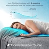 Bedsure Summer Cooling Blanket Queen Size for Hot Sleepers with Sports Mesh Design, Arc-Chill Q-Max 0.4 Lightweight Breathable Ice Cold Blanket for Night Sweats, 90 x 90 Inches, Mesh Grey(Mesh Grey)