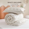 Bedsure Twin XL Comforter Set – White Comforter, Boho Tufted Distressed Vintage Bedding for Kids, 2 Pieces Farmhouse-Style Bed Set for All Seasons, Fluffy Soft Bedding with 1 Pillow Sham(08 – Beige – Wave Like)