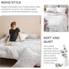 Bedsure Twin XL Comforter Set – White Comforter, Boho Tufted Distressed Vintage Bedding for Kids, 2 Pieces Farmhouse-Style Bed Set for All Seasons, Fluffy Soft Bedding with 1 Pillow Sham(04 – Ivory)